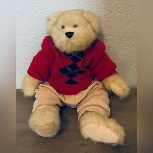 Bloomingdales Bloomies Argyle Teddy Bear 2009 14"
